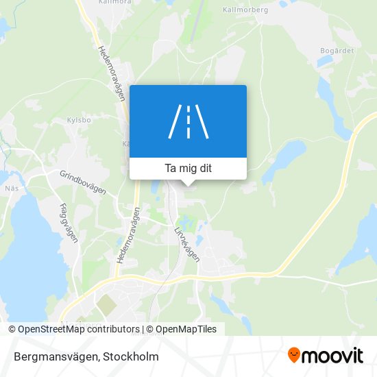 Bergmansvägen karta