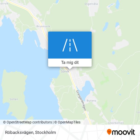 Röbacksvägen karta