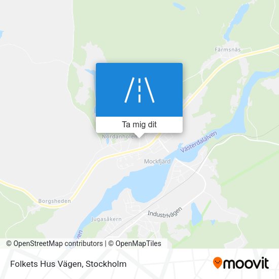 Folkets Hus Vägen karta
