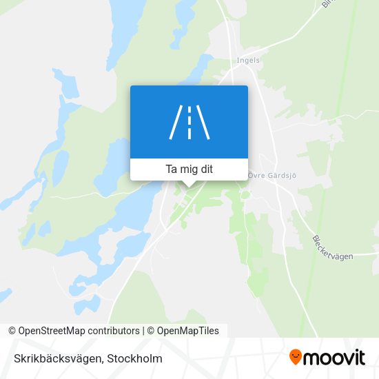 Skrikbäcksvägen karta