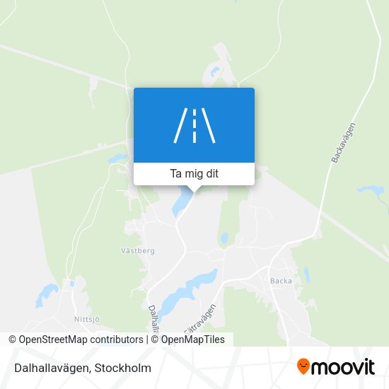 Dalhallavägen karta
