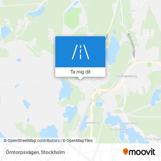 Örntorpsvägen karta