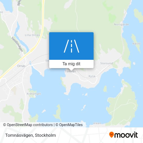 Tomnäsvägen karta