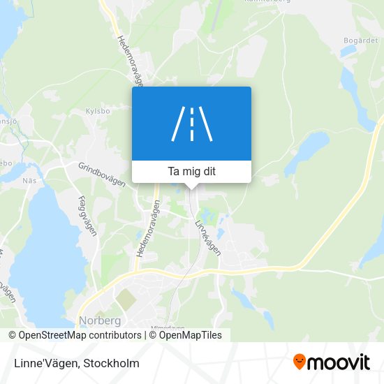 Linne'Vägen karta