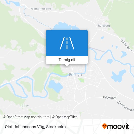Olof Johanssons Väg karta