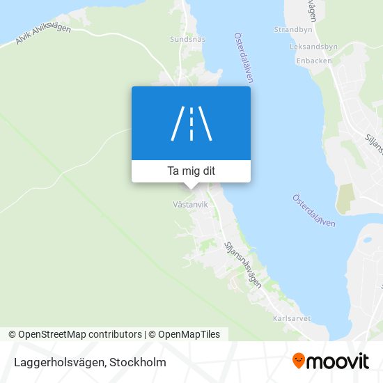 Laggerholsvägen karta