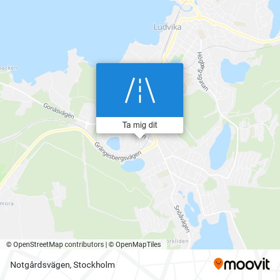 Notgårdsvägen karta