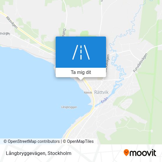 Långbryggevägen karta