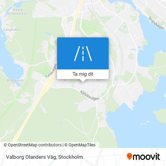 Valborg Olanders Väg karta