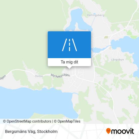 Bergsmäns Väg karta
