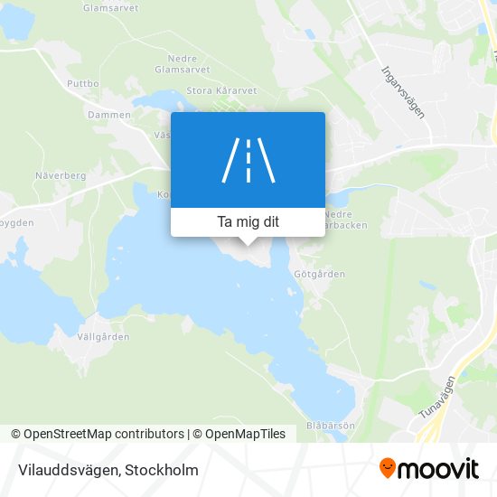 Vilauddsvägen karta