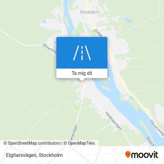 Elgitarsvägen karta