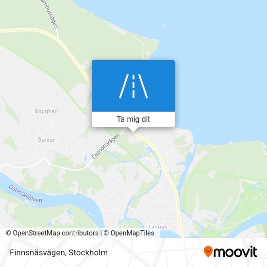 Finnsnäsvägen karta
