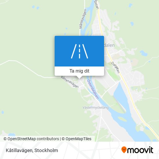 Kåtillavägen karta