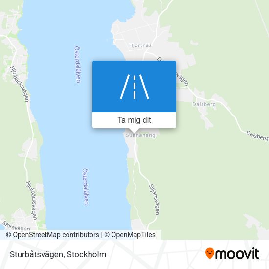 Sturbåtsvägen karta