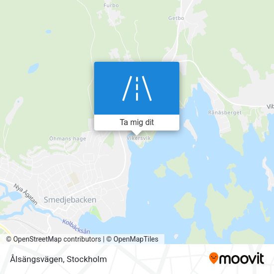 Ålsängsvägen karta