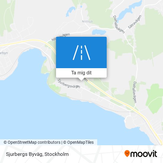 Sjurbergs Byväg karta