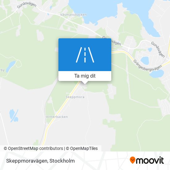 Skeppmoravägen karta