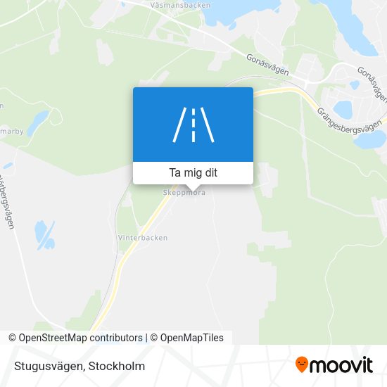 Stugusvägen karta