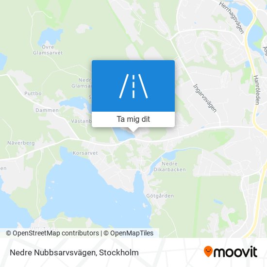 Nedre Nubbsarvsvägen karta