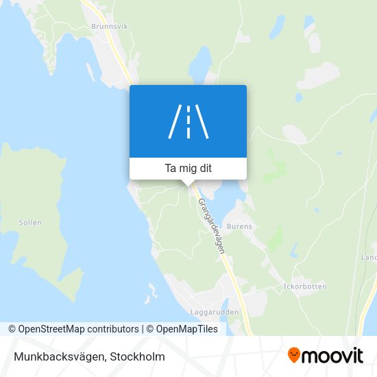 Munkbacksvägen karta