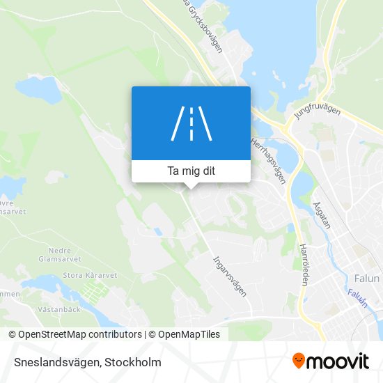 Sneslandsvägen karta