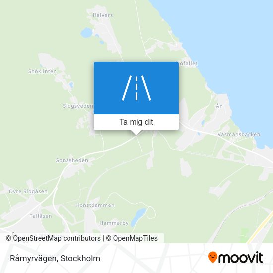 Råmyrvägen karta