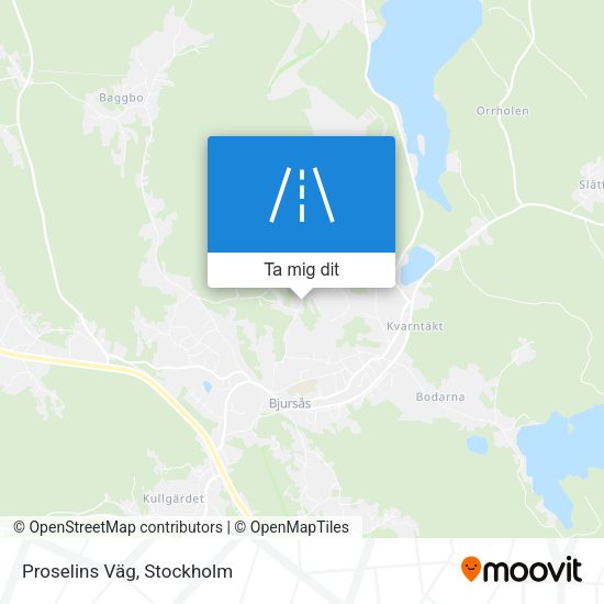 Proselins Väg karta