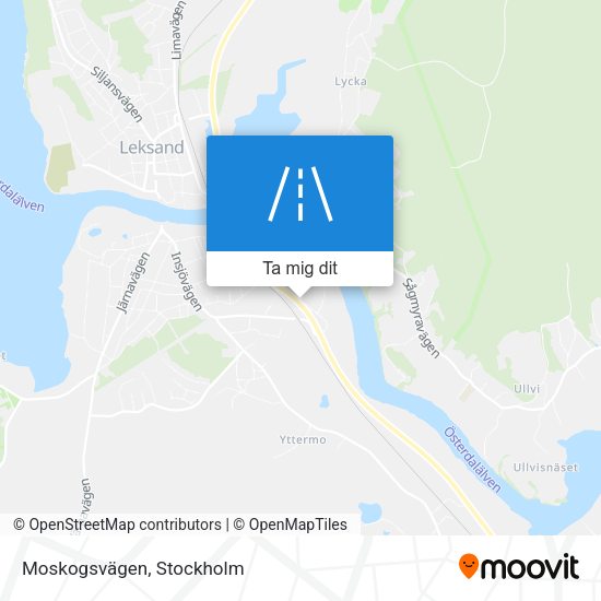 Moskogsvägen karta