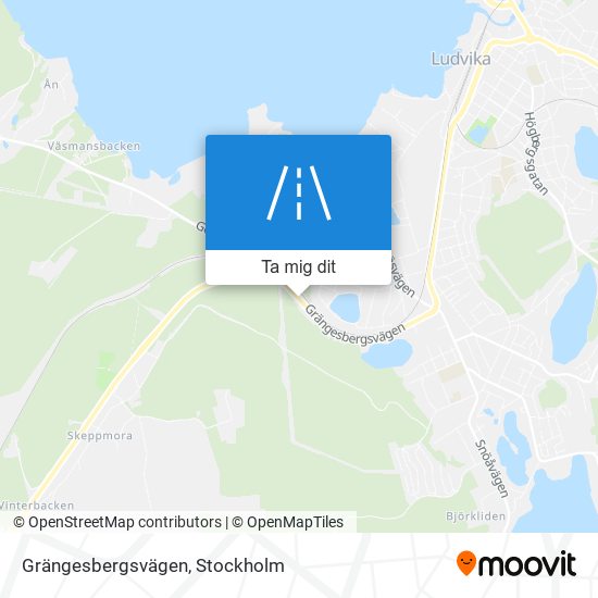 Grängesbergsvägen karta