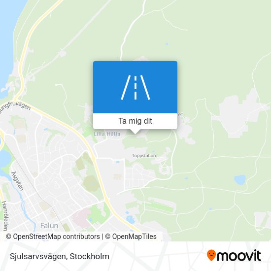 Sjulsarvsvägen karta