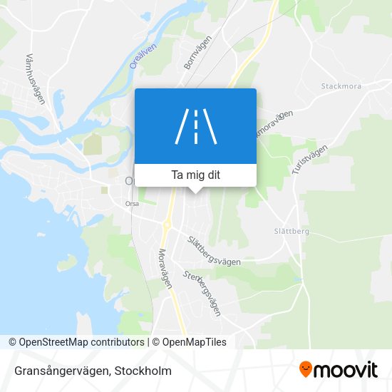 Gransångervägen karta