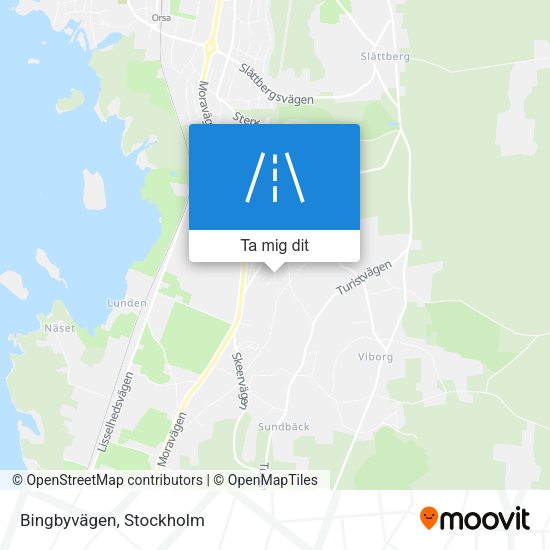 Bingbyvägen karta