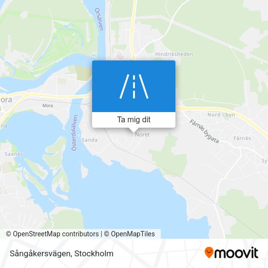 Sångåkersvägen karta