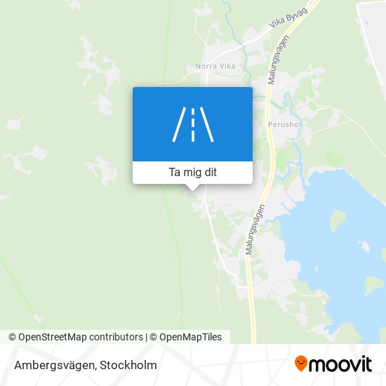 Ambergsvägen karta