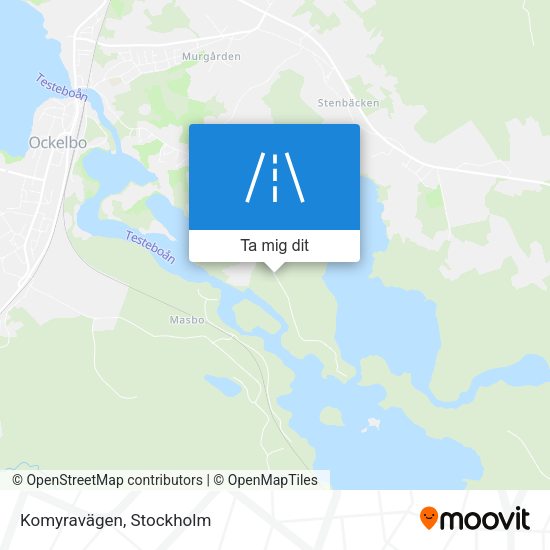 Komyravägen karta