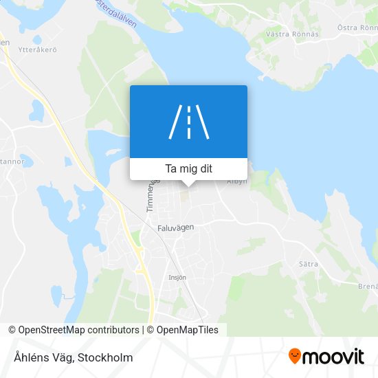 Åhléns Väg karta