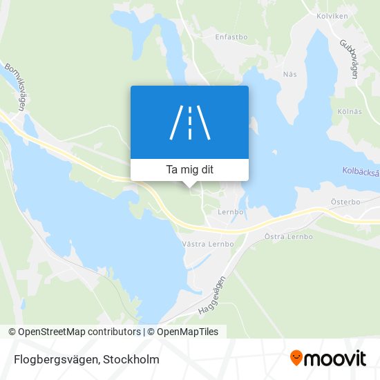 Flogbergsvägen karta