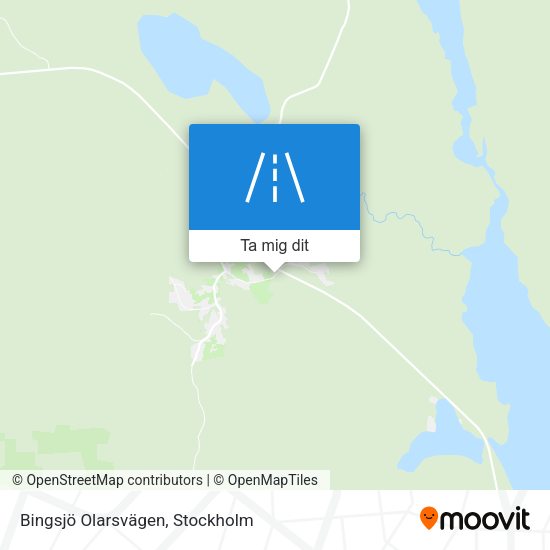 Bingsjö Olarsvägen karta