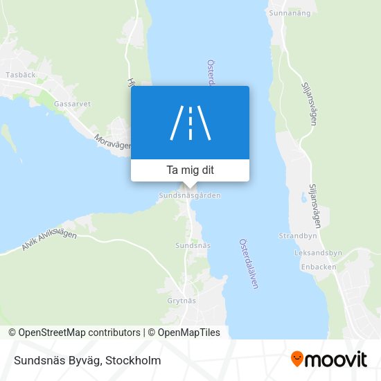 Sundsnäs Byväg karta