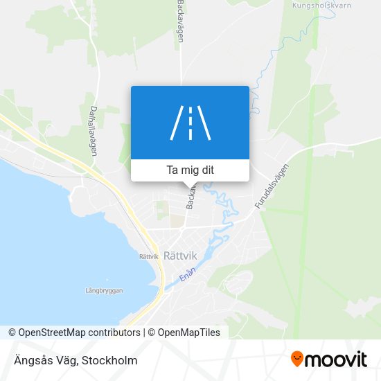Ängsås Väg karta