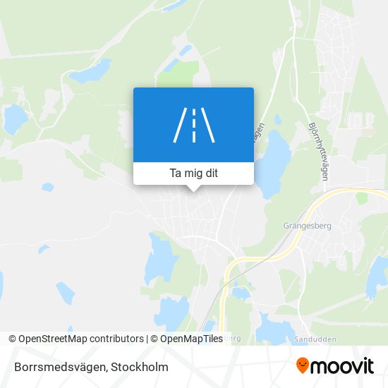 Borrsmedsvägen karta