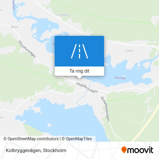 Kolbryggevägen karta