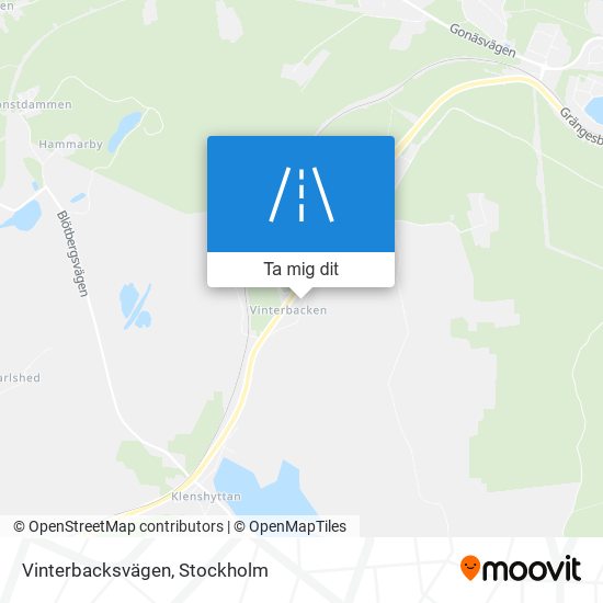 Vinterbacksvägen karta