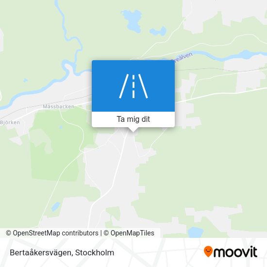 Bertaåkersvägen karta