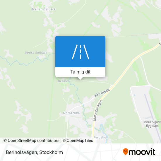 Beriholsvägen karta
