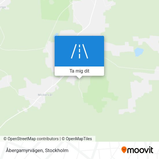 Åbergamyrvägen karta