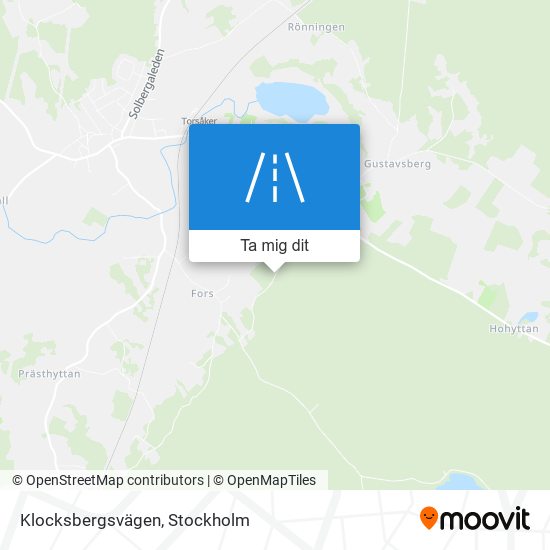 Klocksbergsvägen karta