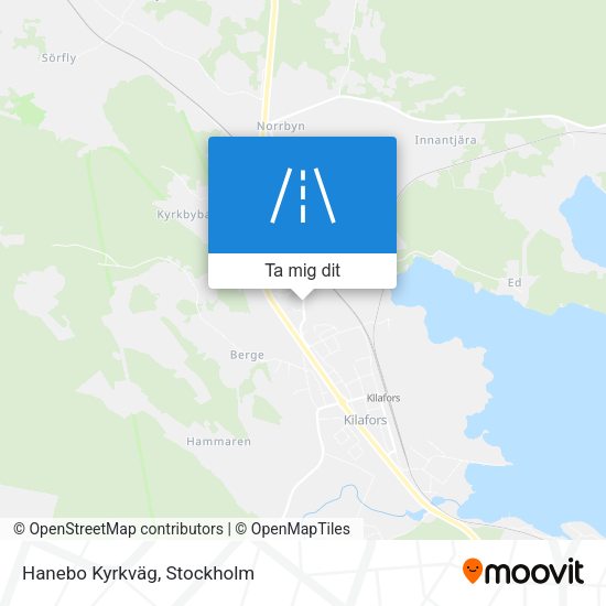 Hanebo Kyrkväg karta