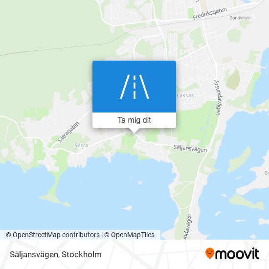 Säljansvägen karta